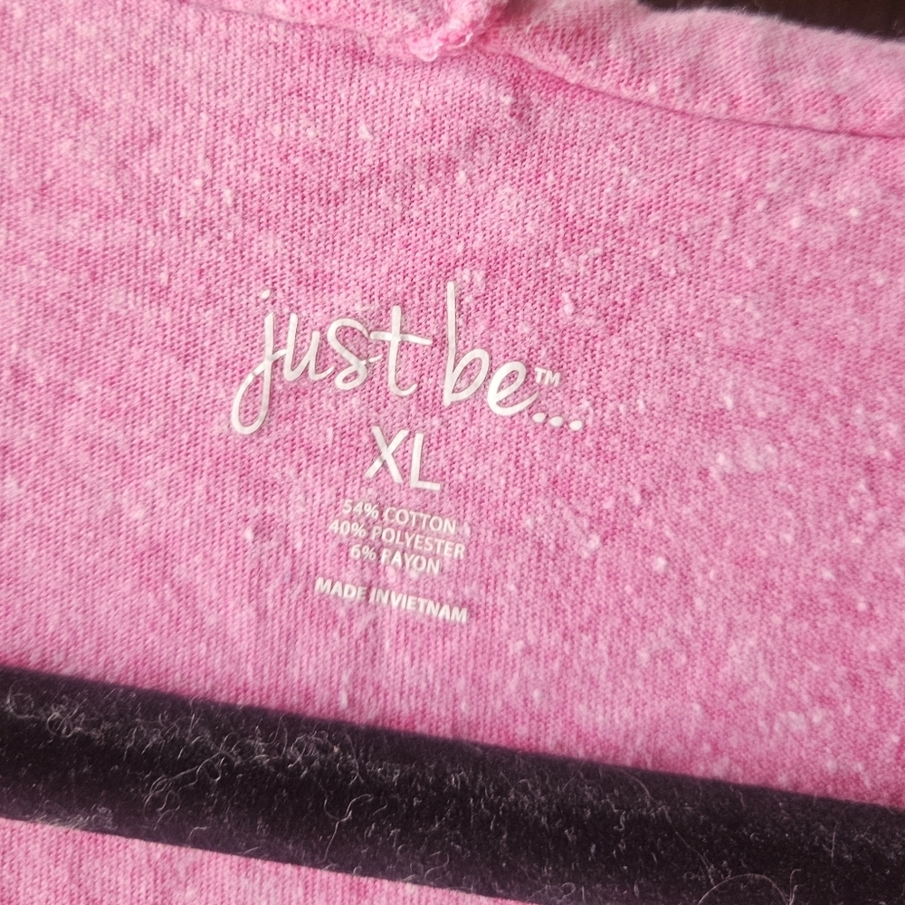 Just Be Pink V-Neck Tank Top With Hood - Picture 4 of 4